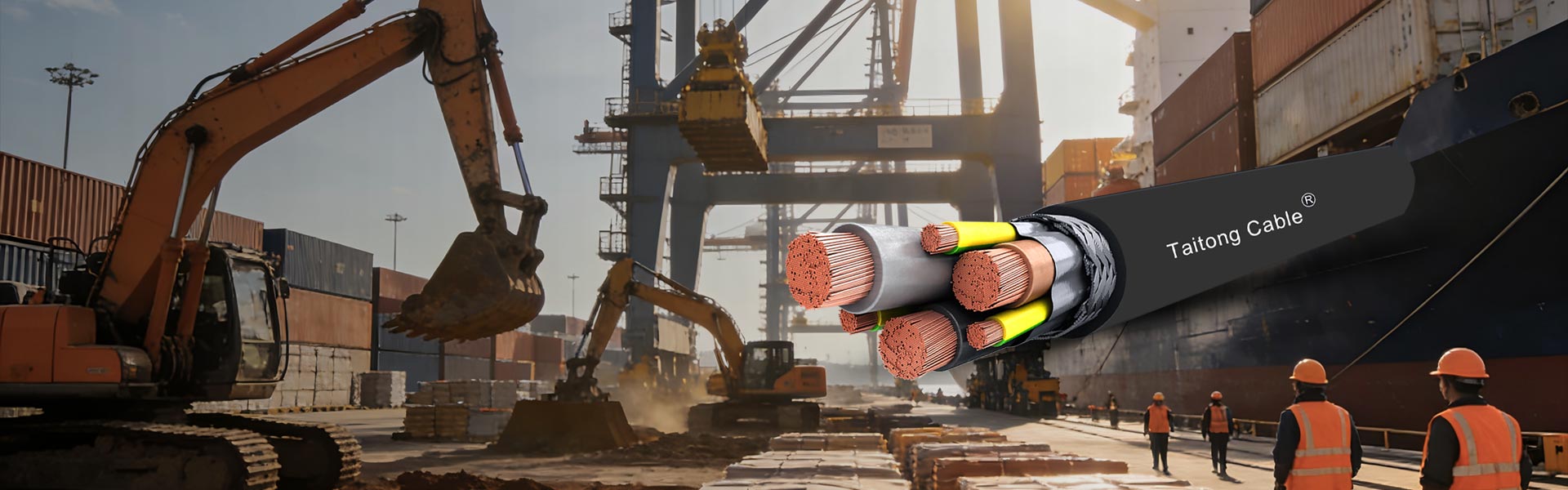 Generelle gummimantlede fleksible kabler