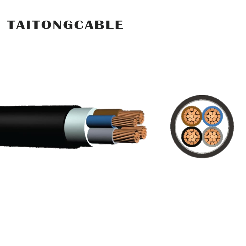 Lavspent 2-5 ledere Kobberleder PVC isolerte og mantlede strømkabler